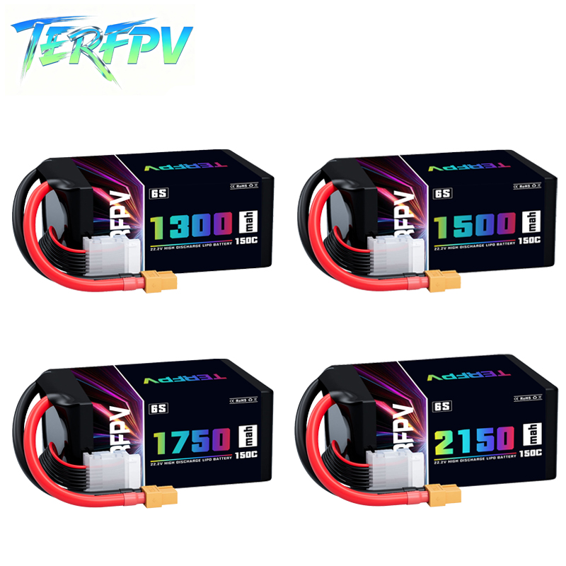 Drone Battery Lipo - TERFPV Lipo Pil 6S 22.2V 1300/1500/1750./2150mAh