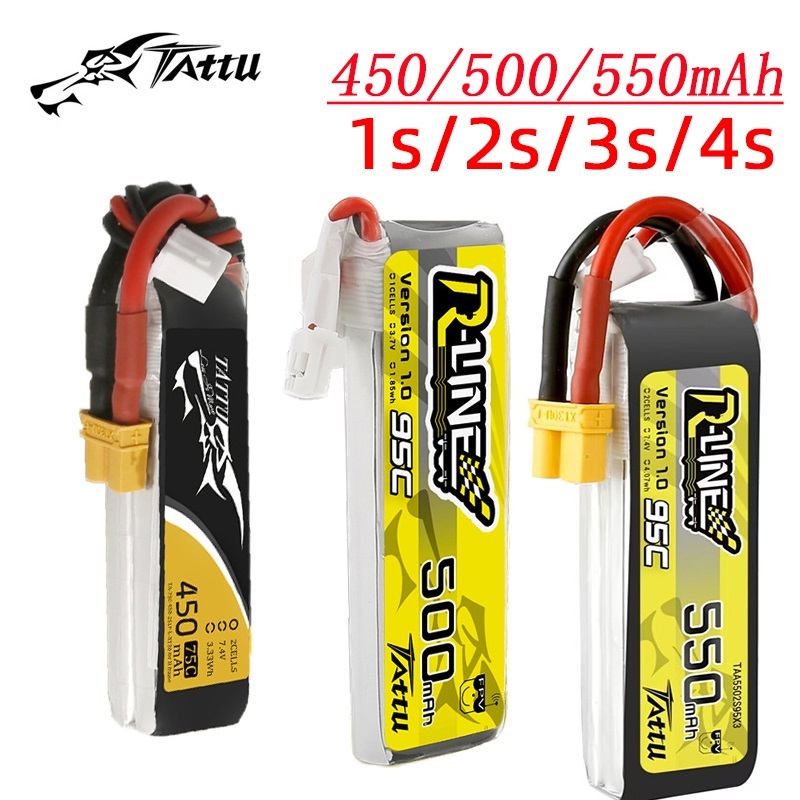 Drone Battery 4S - 3 adet yeni TATTU 450/500/550mAh 75/95C