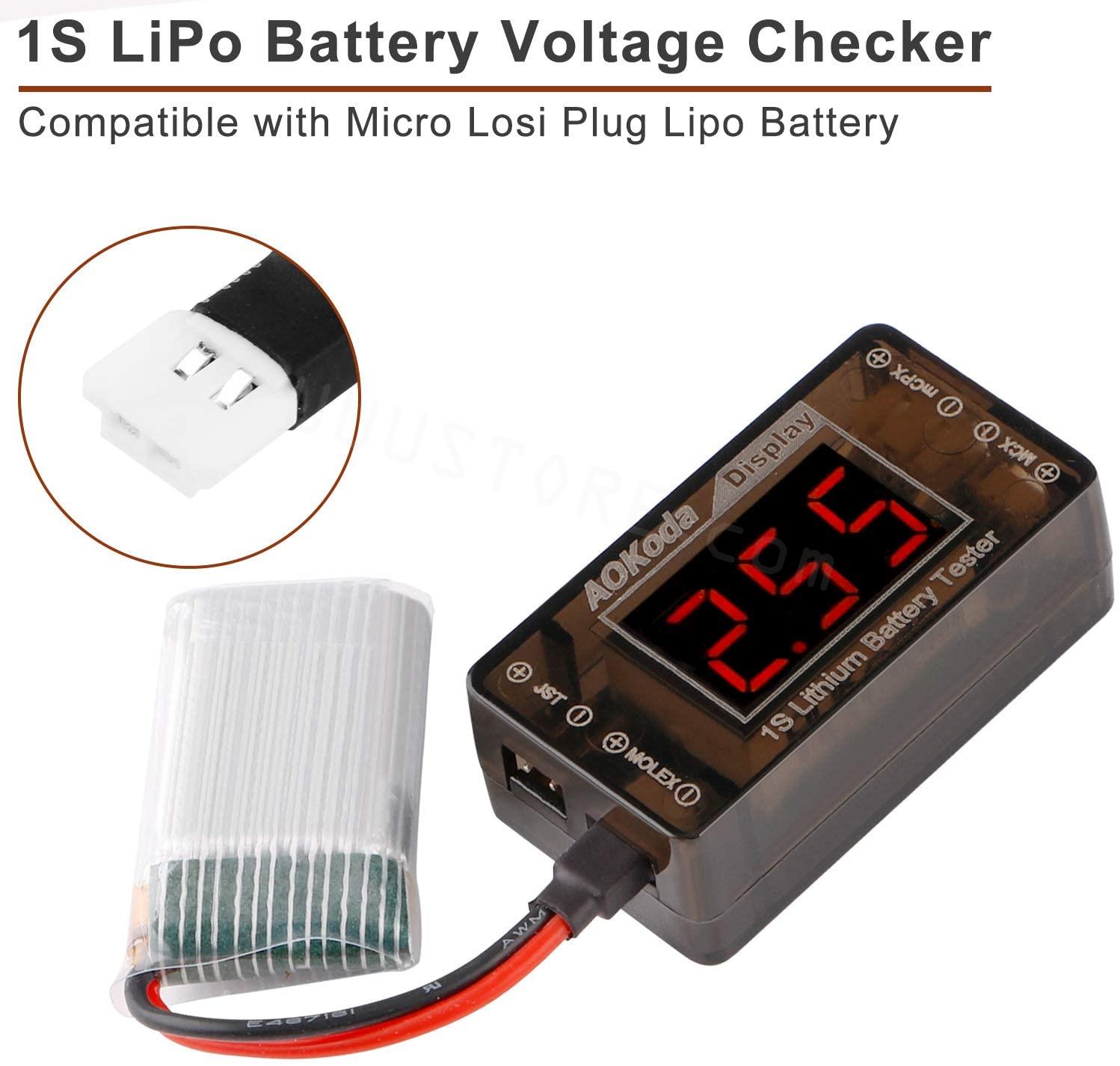 AOKoda AOK-041 1S LiPo Pil Vol - Drone Battery Voltage Checker incelemesi ve fiyatı