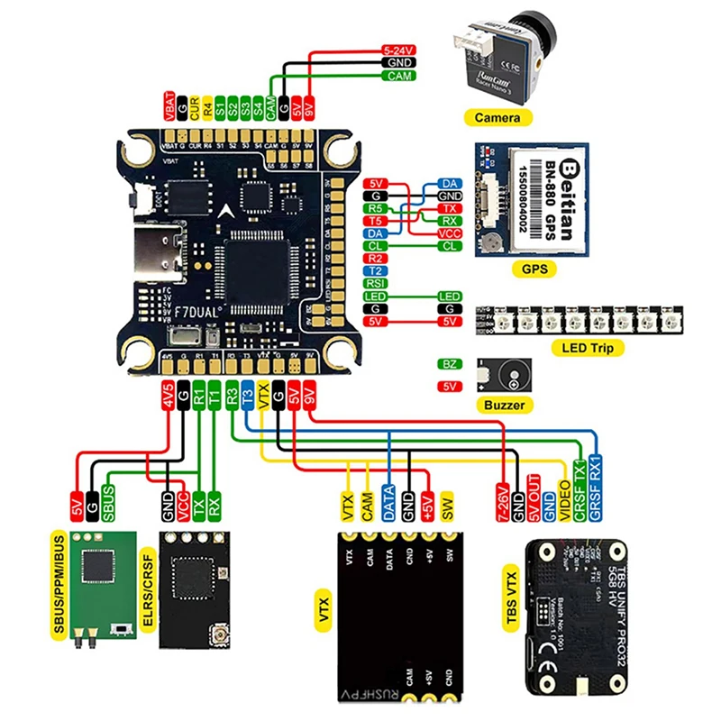 AOCODA-RC F7 F722 F7DUAL Uçuş  - Betaflight Fc F7 incelemesi ve fiyatı